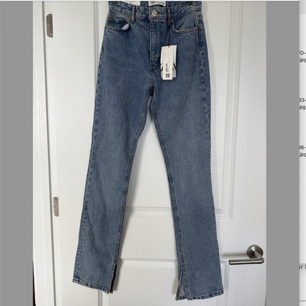 Zara 90's Full lenght - split hem Jean New with tags